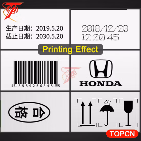 Codificatore Qr per stampa automatica della data a getto d'inchiostro cinese per bottiglie per animali domestici per sacchetto di plastica