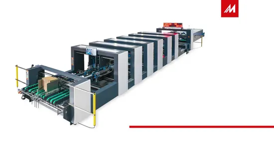 Macchina automatica per la produzione di scatole per incollaggio pieghevole di cartone ondulato