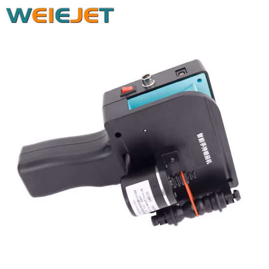 Stampante a getto d'inchiostro portatile per macchina per codici a barre/cartone/PVC/carta/scatole/cartone con data qualificata